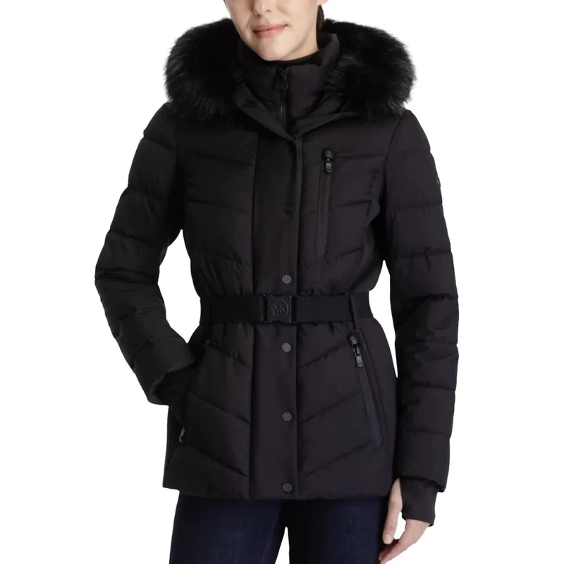Áo khoác đi lạnh, áo khoác mùa đông Michael Kors Women's Belted từ 10•C đến  áo đi âm độ, Áo phao đi tuyết