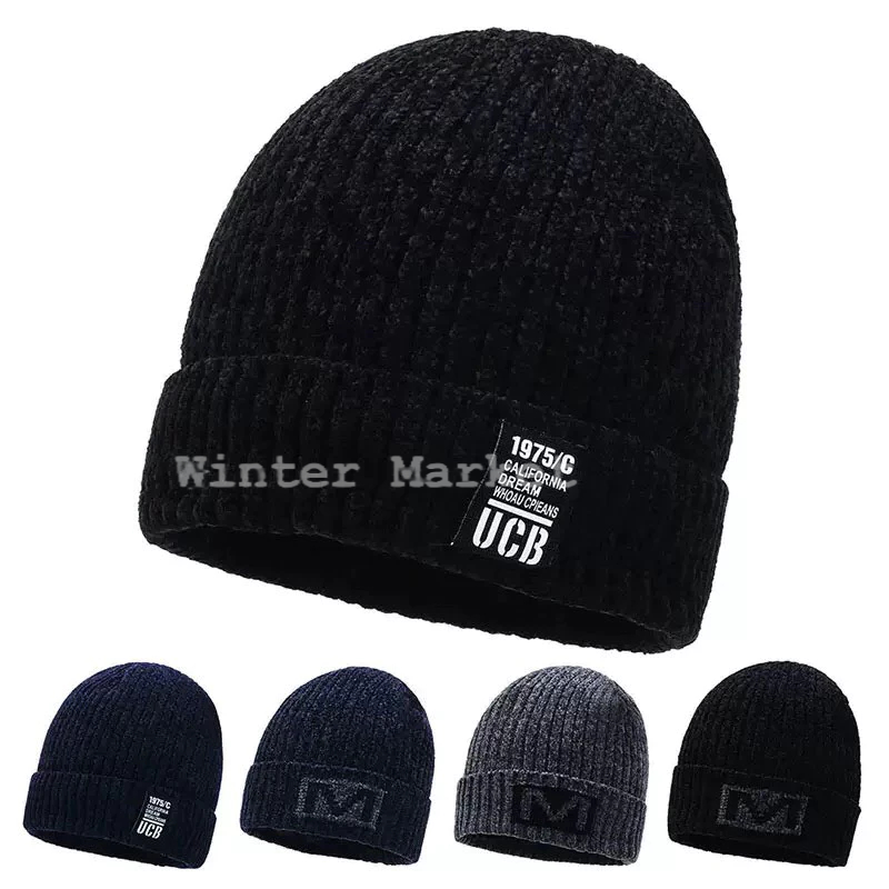 Nón len hai lớp, nón đi lạnh beanies mùa đông, nón len nhung lót lông ấm áp dày dặn