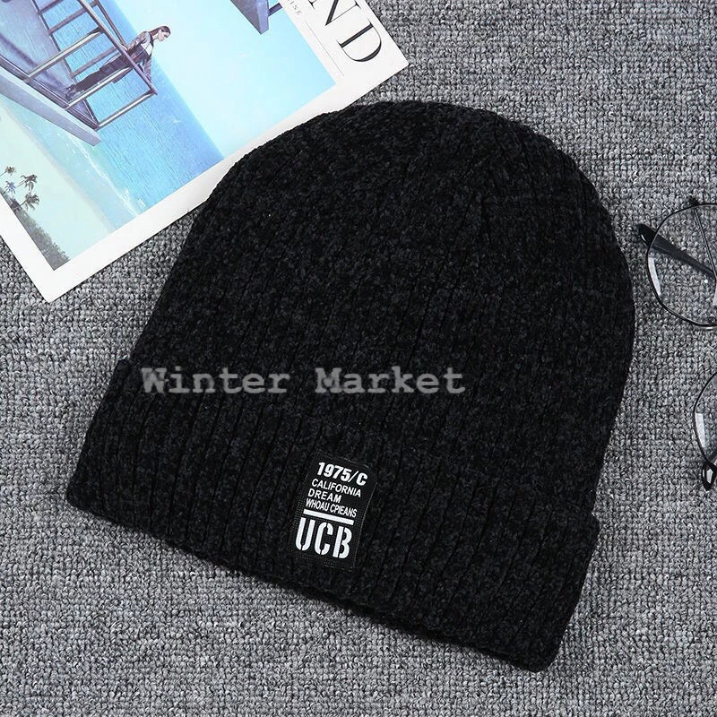 Nón len hai lớp, nón đi lạnh beanies mùa đông, nón len nhung lót lông ấm áp dày dặn