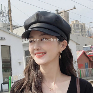 Nón mũ nồi nón Beret da pu thời trang dễ thương phong cách, nón phụ koeenj chụp hình
