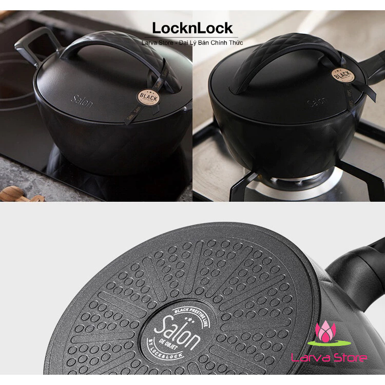 Nồi Chảo Salon Lock&Lock Chống Dính Ceramic Siêu Bền Đáy Từ GTH3242-IH / GTH3244-IH / GTH3263-IH - Larva Store
