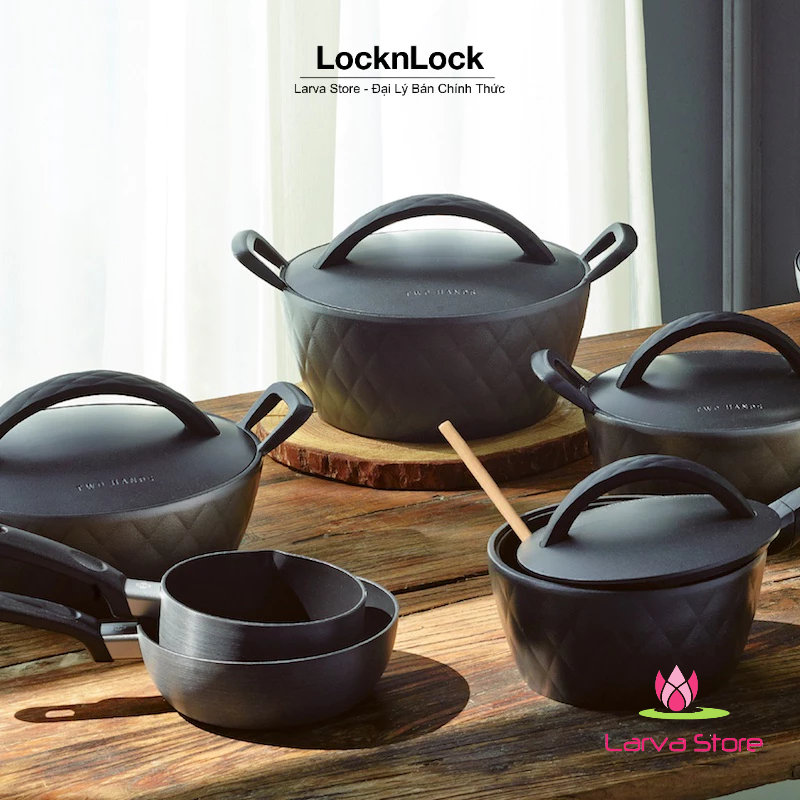 Nồi Chảo Salon Lock&Lock Chống Dính Ceramic Siêu Bền Đáy Từ GTH3242-IH / GTH3244-IH / GTH3263-IH - Larva Store