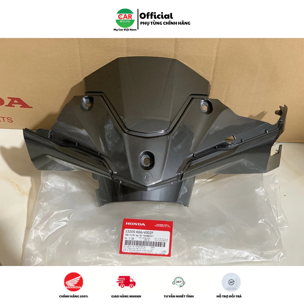 Nắp trước tay lái - bàn thờ HONDA AIR BLADE 125 năm 2015-2018 màu Xám đen.