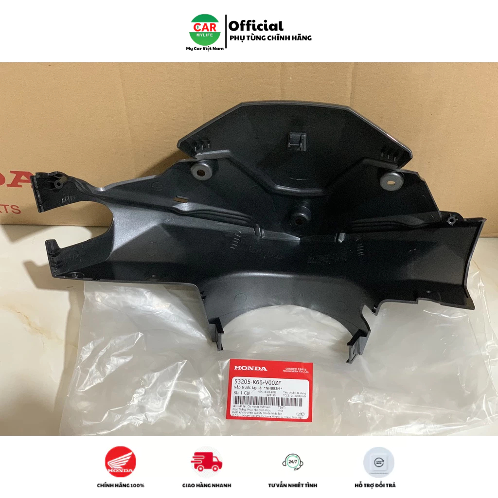 Nắp trước tay lái - bàn thờ HONDA AIR BLADE 125 năm 2015-2018 màu Xám đen.