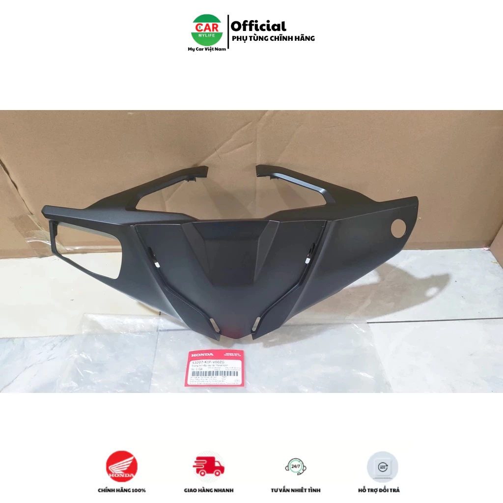 Trang trí nắp tay lái - ốp bàn thờ HONDA AIR BLADE 125 năm 2020-2021-2022 màu Đen nhám. *NHA76M*