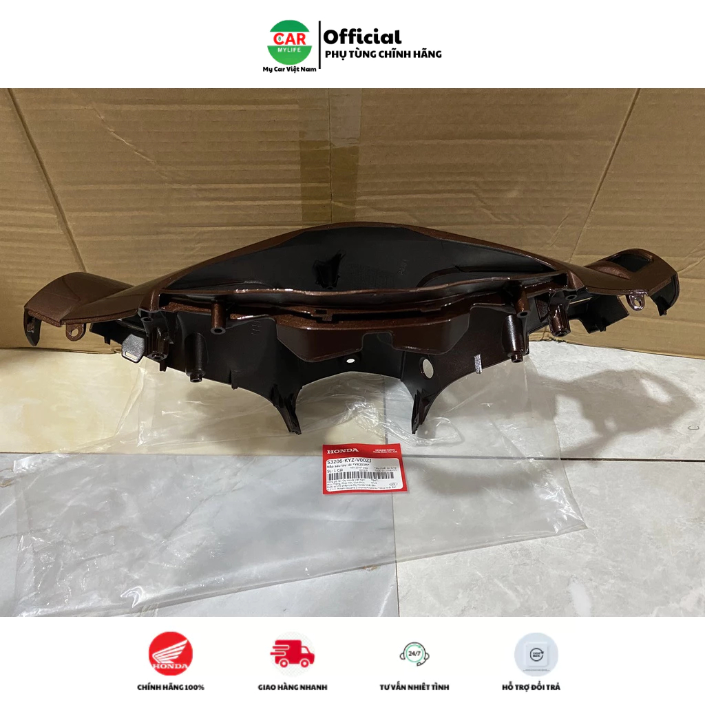 Nắp sau tay lái - gáy HONDA FUTURE 125 năm 2016 màu Nâu. 53206KYZV00ZJ