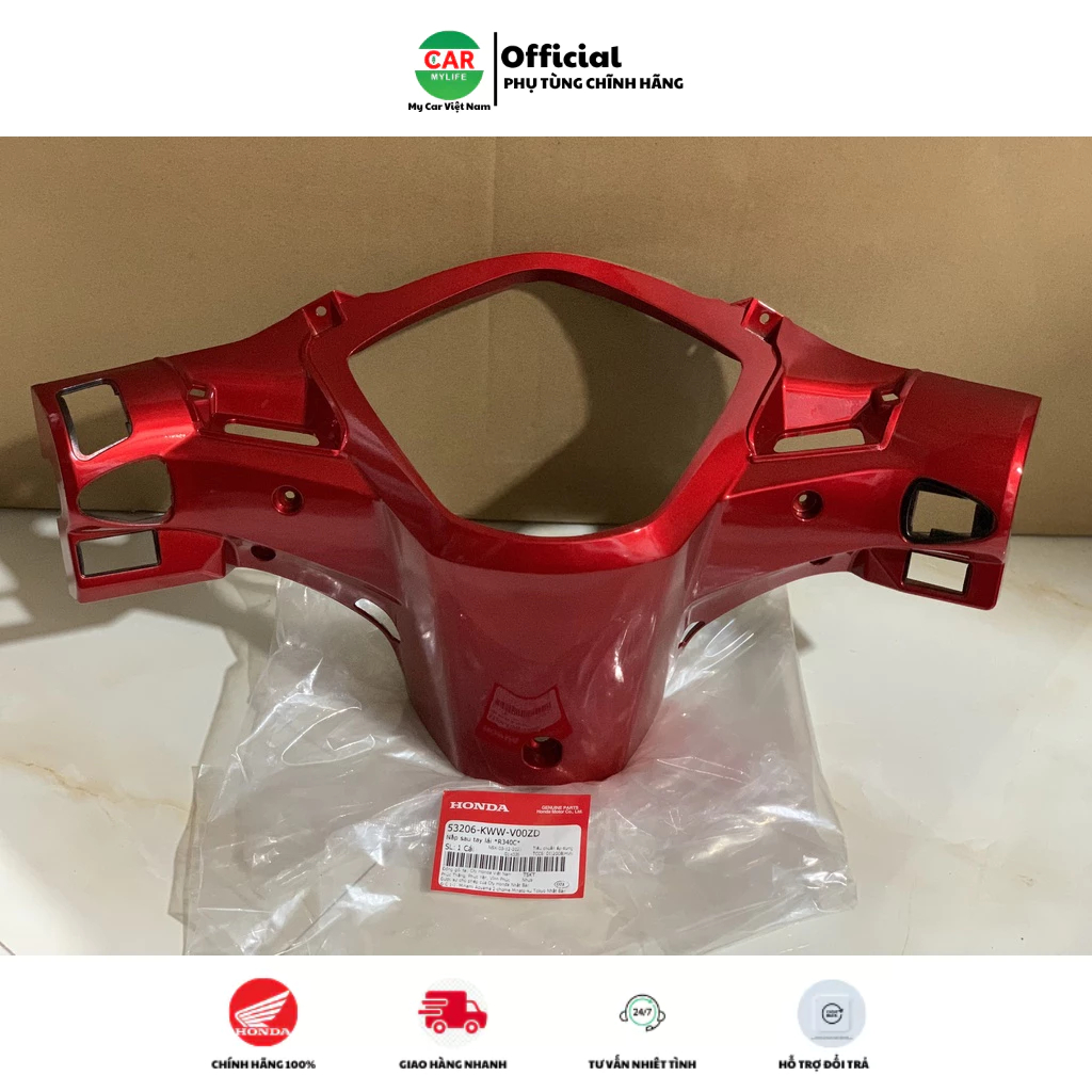 Nắp sau tay lái - Gáy HONDA WAVE RSX110 năm 2010 màu Đỏ. *R340C* 53206KWWV00ZD