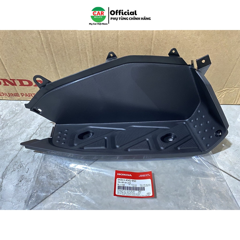 Tấm bắt sàn để chân bên phải HONDA AIR BLADE 110 năm 2007-2008-2009-2010. 64311KVG950
