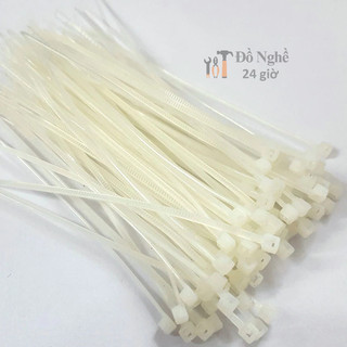Bịch dây Rút Nhựa Khóa Siêu Chắc Size 4*200 (Trắng) 2 tấc