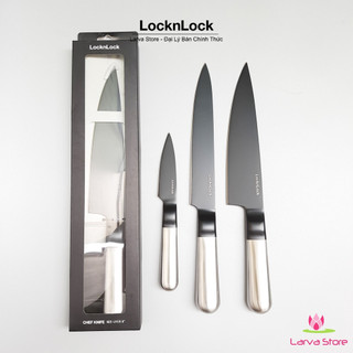 Dao bếp chống dính lock&lock thái gọt chef knife ckk924 / slicing knife ckk923 / paring knife ckk922 - larva store