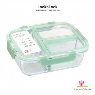 Hộp Thủy Tinh Lock&Lock Chia 2 Ngăn Llg457 860Ml; 3 Ngăn Llg458 1040Ml