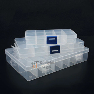 Hộp nhựa 10 ngăn, 15 ngăn, 24 ngăn, 36 ngăn đựng linh kiện điện tử