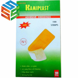 Băng Cá Nhân Kamiplast Xanh (100 miếng/hộp)