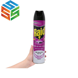 Bình Xịt Muỗi Raid Diệt Côn Trùng Hiệu Quả 600ml