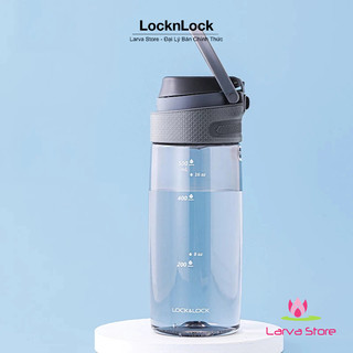Bình Nước Bằng Nhựa Tritan One Touch Sport Lock&Lock ABF762 GRY - Xám 550ml - Larva Store