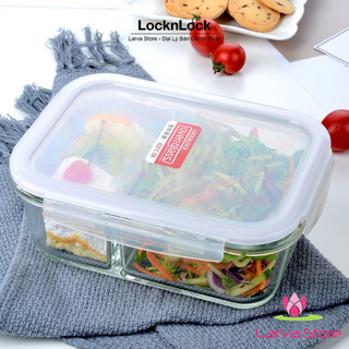 Hộp thuỷ tinh chịu nhiệt chia ngăn 700ml llg429d - larva store