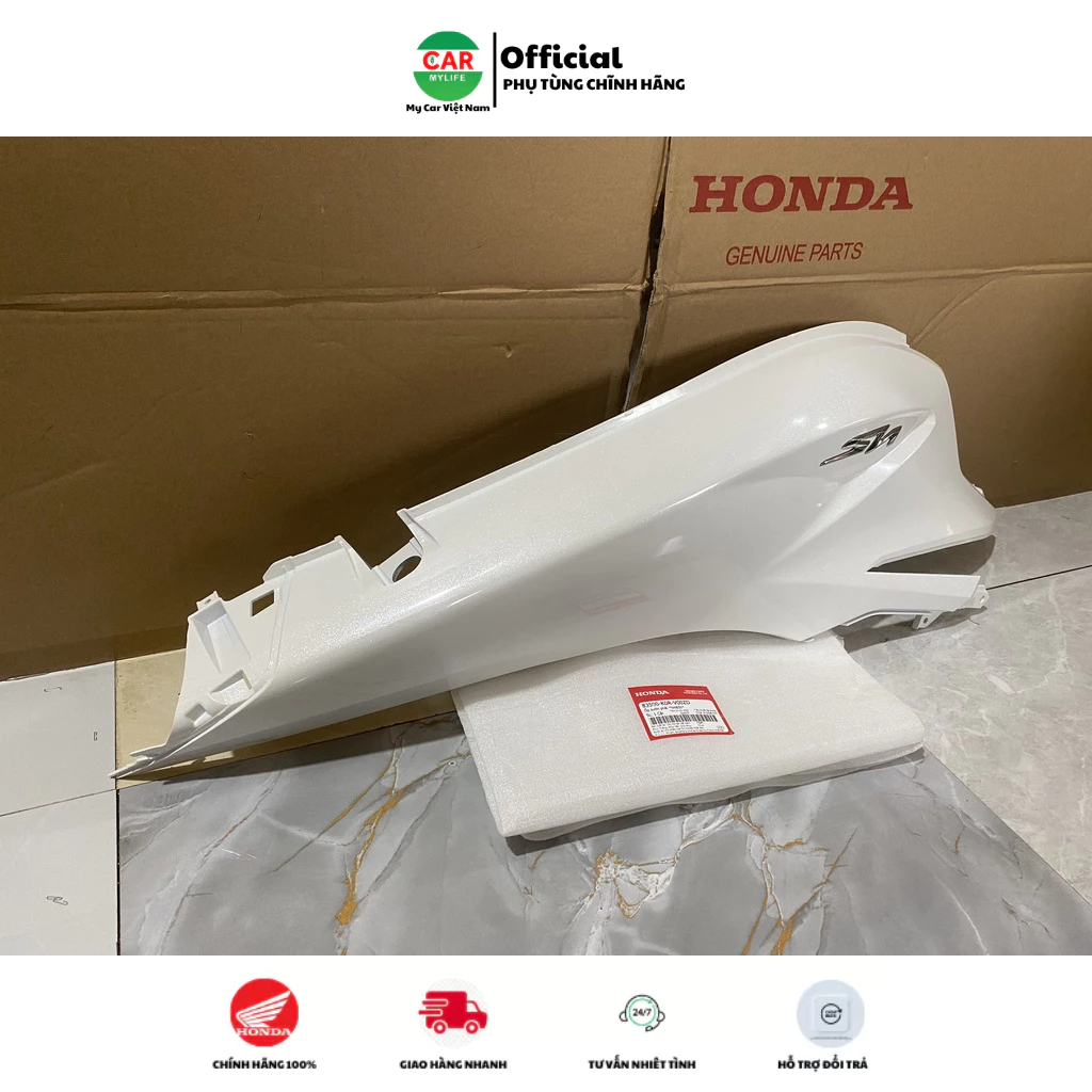 Ốp sườn sau bên phải - ốp thân HONDA SH 125 năm 2020-2021-2022 màu Trắng. *NHB35* 83500K0RV00ZD
