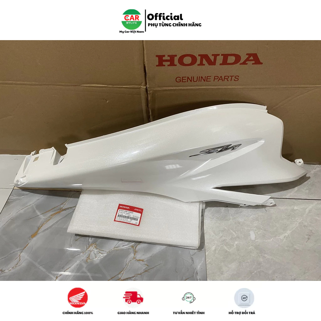 Ốp sườn sau bên phải - ốp thân HONDA SH 125 năm 2020-2021-2022 màu Trắng. *NHB35* 83500K0RV00ZD