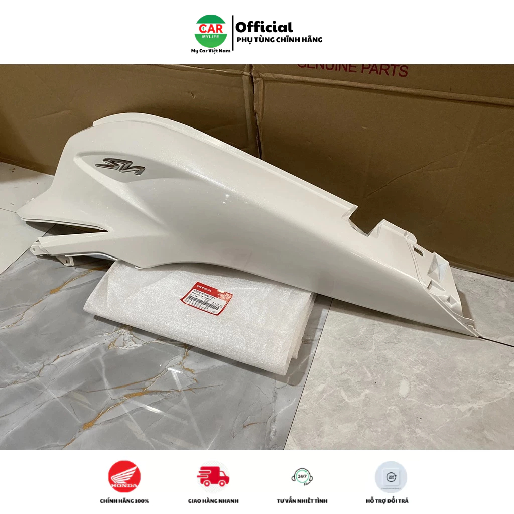 Bộ ốp sườn trái - ốp thân HONDA SH 150 năm 2020-2021-2022-2023-2024 màu Trắng. *NHB35* 83600K0SV00ZD