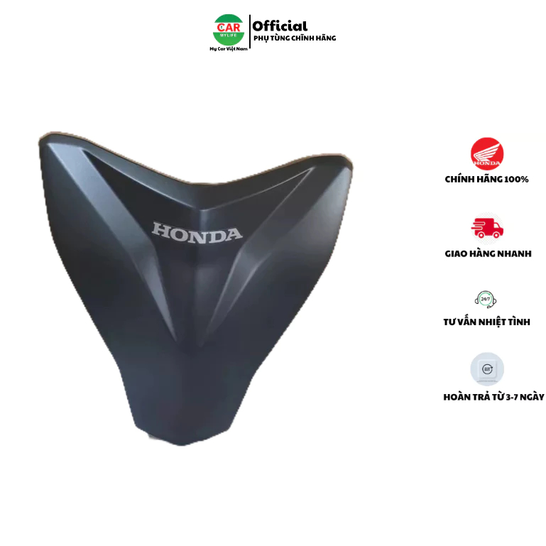 Mặt nạ trước HONDA WAVE A110 năm 2023 màu Đen nhám. *76*