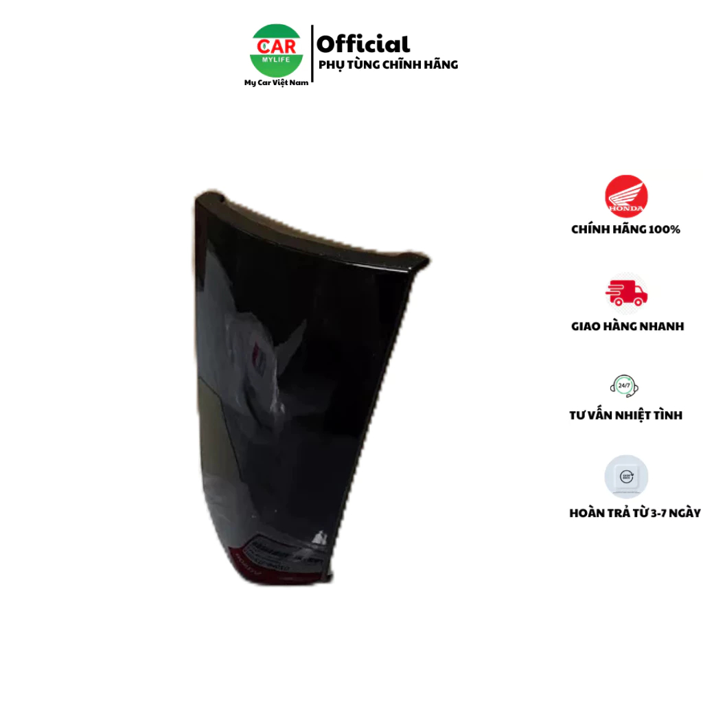Ốp đuối sau - Mui rùa HONDA WAVE A100, S100, RS100 màu Đen. 83510KTL640ZG