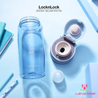Bình Nước Bằng Nhựa Tritan One Touch Sport Lock&Lock ABF762 BLU - Xanh 550ml - Larva Store