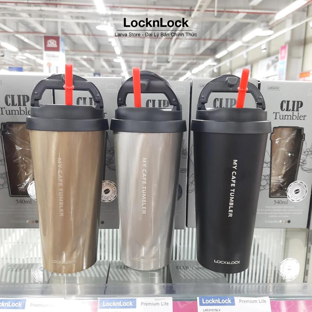 Bình giữ nhiệt Lock&lock Clip Tumbler LHC4151 540ml - Larva Store
