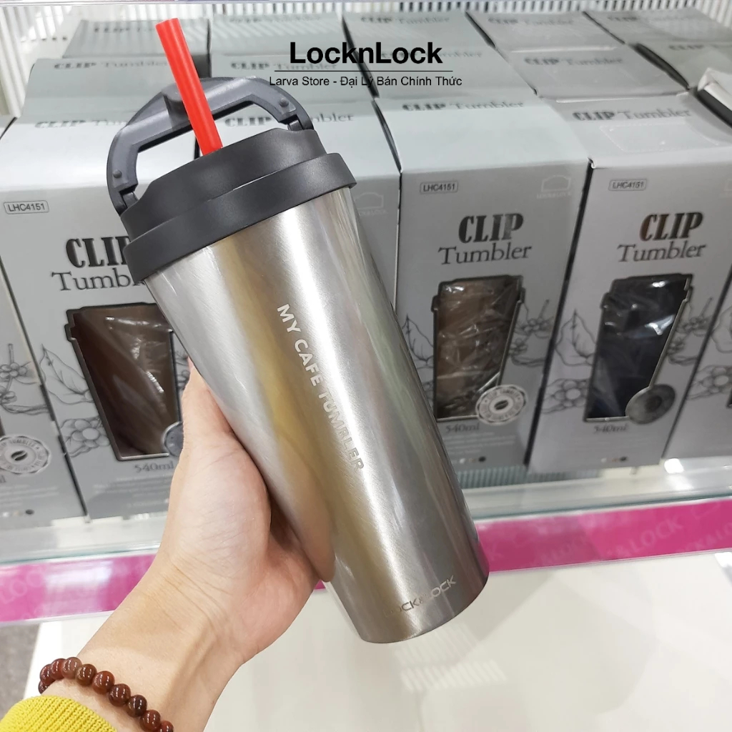 Bình giữ nhiệt Lock&lock Clip Tumbler LHC4151 540ml - Larva Store