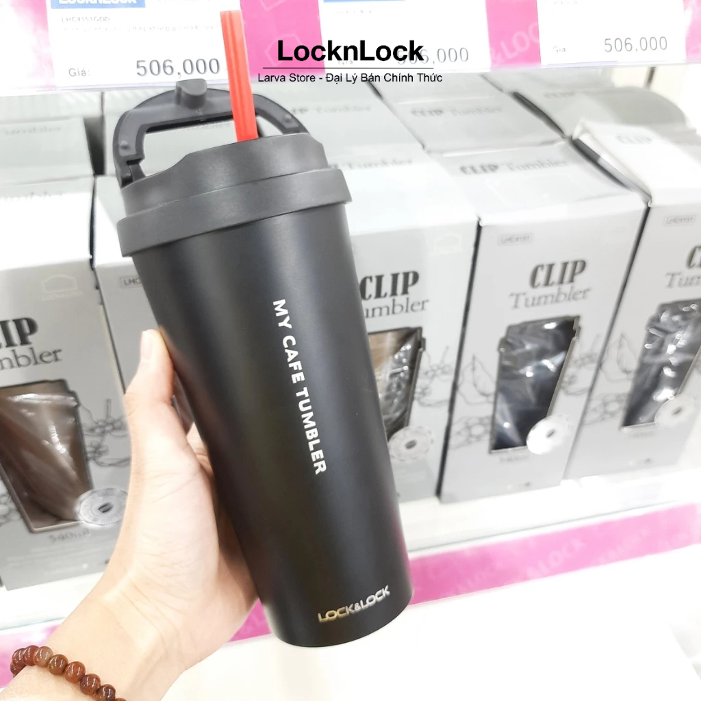 Bình giữ nhiệt Lock&lock Clip Tumbler LHC4151 540ml - Larva Store