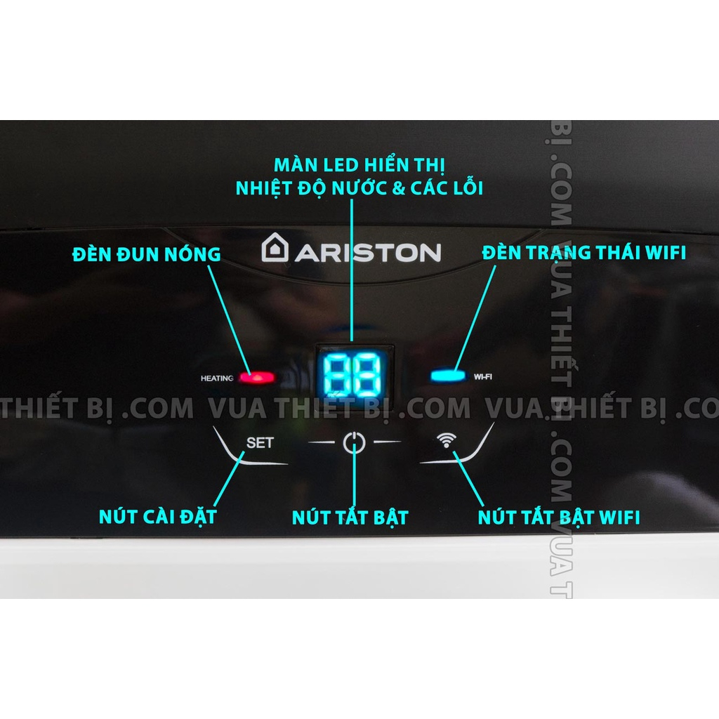Ariston SLIM2 SL2 LUX-D WIFI 20 Lít – Bình Nóng Lạnh Gián Tiếp