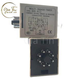 RƠ LE tròn Timer Thời Gian Anly AH3-NA (10M)