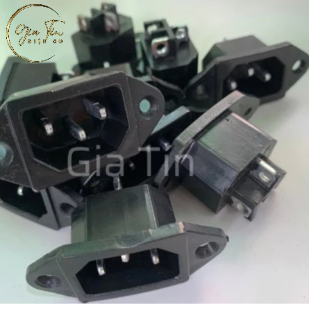 Jack nguồn AC 2 chân thau/ 3 chân dày/ 3 chân gài