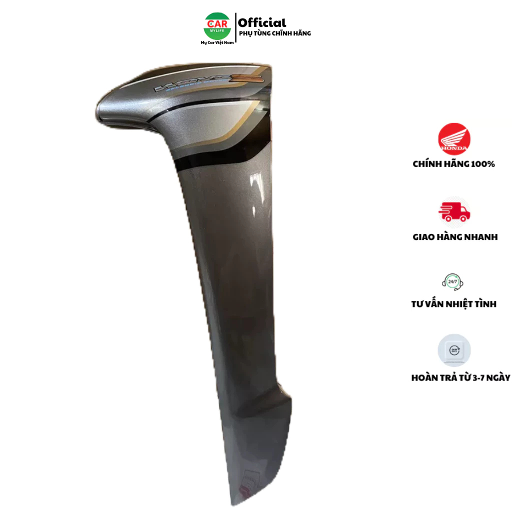 Cánh yếm bên trái - bửng yếm HONDA WAVE S100 năm 2007 màu Đen. *NHA69P* 64770KVRV40ZA