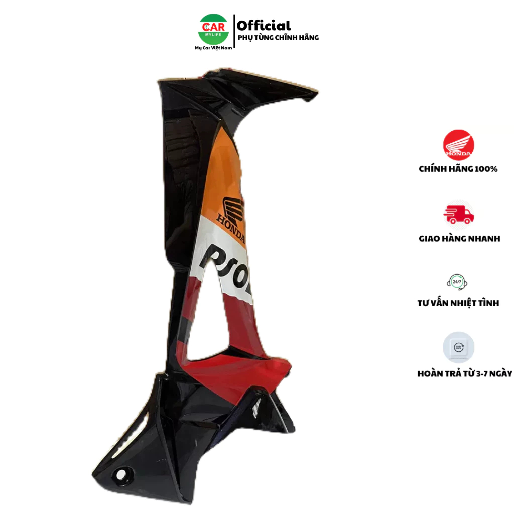 Cánh trong bên trái - ốp yếm HONDA WAVE RSX100  REPSOL năm 2008 .