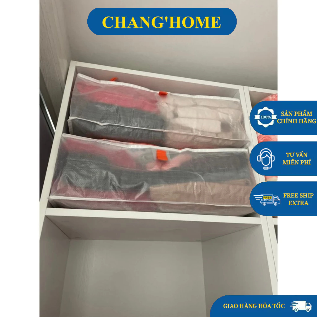 TÚI HỘP ĐA NĂNG ĐỰNG ĐỒ, CHĂN , QUẦN ÁO PARKLA IKEA-Túi bạt chính hãng