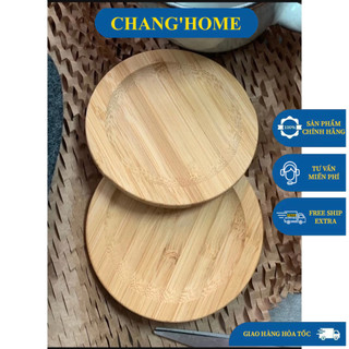 Set 2 lót cốc, nắp đậy cốc đa năng bằng tre foregla ikea - lót cốc tre an toàn