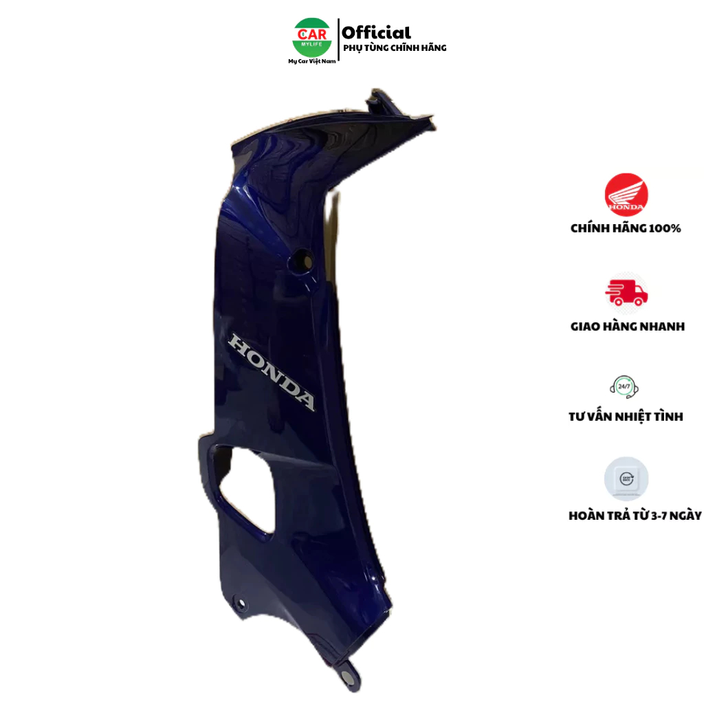 Bộ ốp yếm - cánh trong bên trái HONDA WAVE ANLPHA Cũ năm 2002 màu Xanh đậm.
