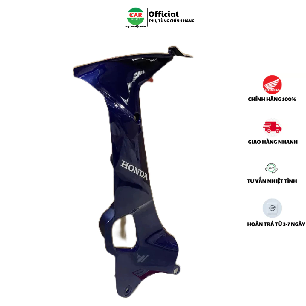Bộ ốp yếm - cánh trong bên trái HONDA WAVE ANLPHA Cũ năm 2002 màu Xanh đậm.