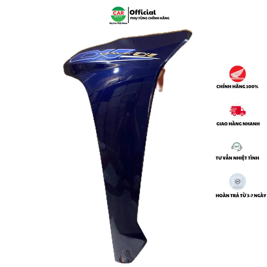 Cánh yếm bên trái - bửng yếm HONDA WAVE ANLPHA 110 năm 2019 màu Xanh tím. 64770K89V30ZA