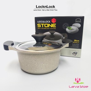 Nồi Đá Cao Cấp Lock&Lock Stone LCA6202D IH 20cm (Đáy từ) - Larva Store