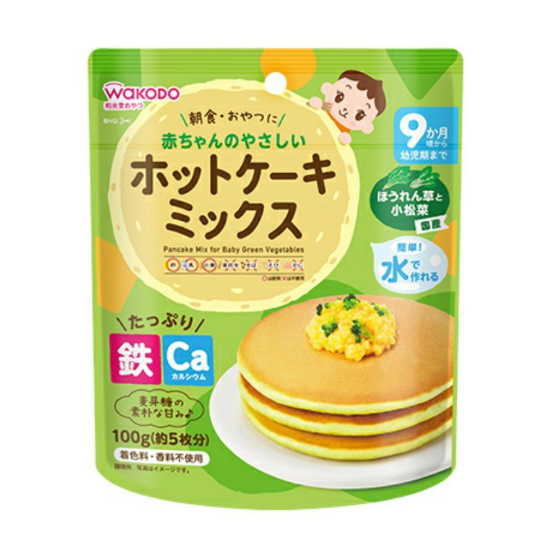 Bột làm bánh pancake Wakodo cho bé 9M+