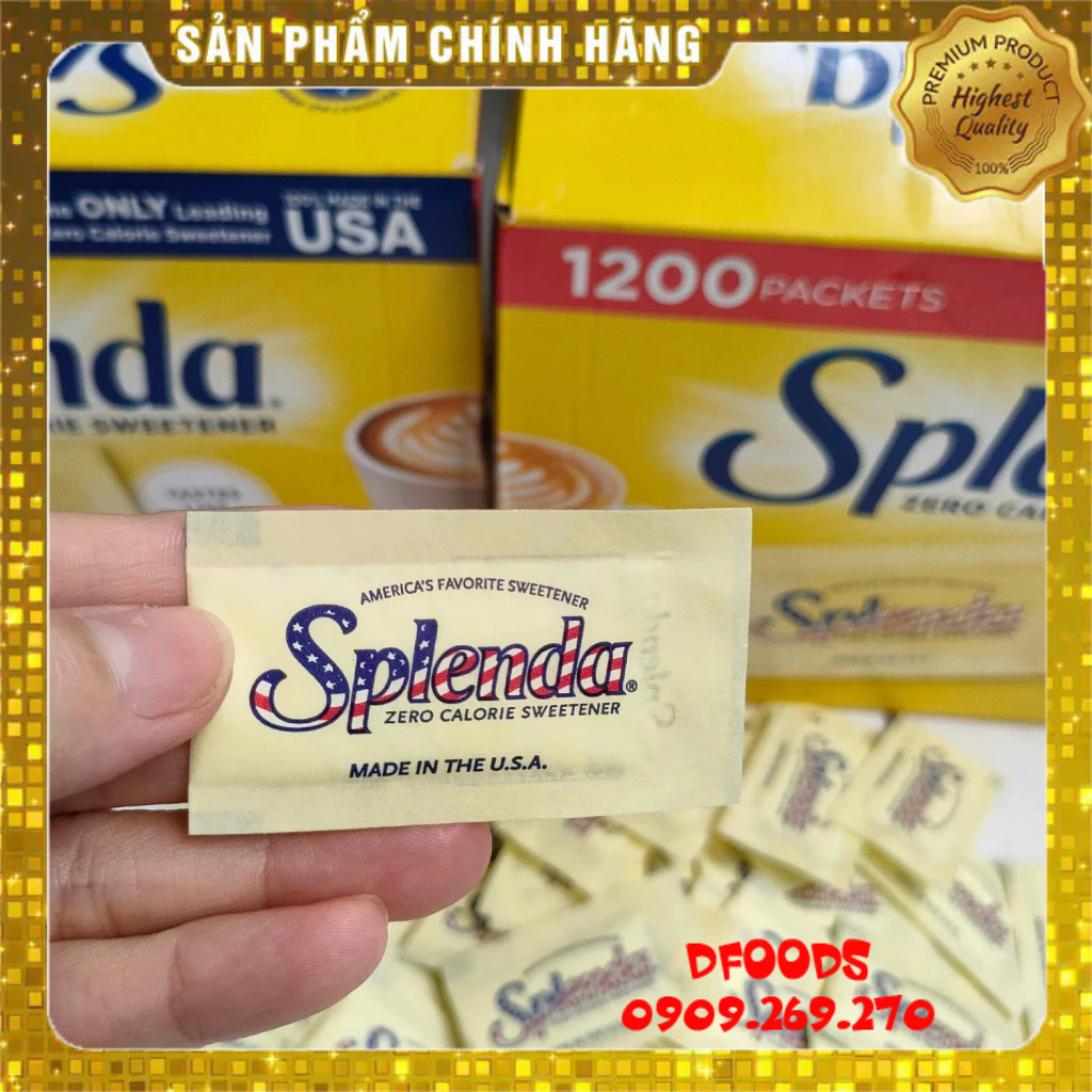 Đường ăn kiêng Splenda Mỹ dùng uống trà, cà phê