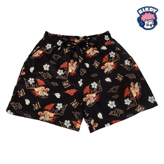 Quần short nam nữ cuban hoạ tiết Dragon/black chất liệu mango LocalBrand