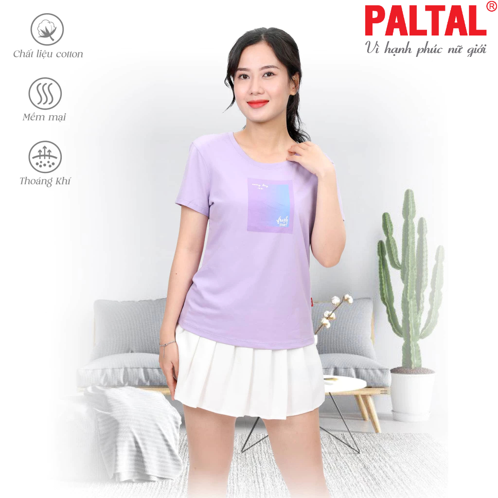 Áo thun tay ngắn 020p 0773 cotton form suông