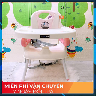 Ghế Ăn Dặm, KÈM CHÂN SẮT Ghế Ăn Dặm Đa Năng Gấp Gọn – BabyDream
