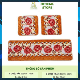 Thảm trải ghế 1m65 lót lông siêu ấm GỒM 1 TẤM DÀI 2 TẤM VUÔNG AA