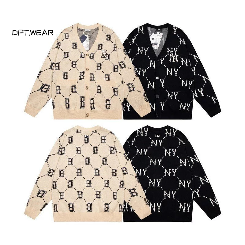 Cardigan MLB Monogram Dệt Kim Hàng Cao Cấp Dày Dặn