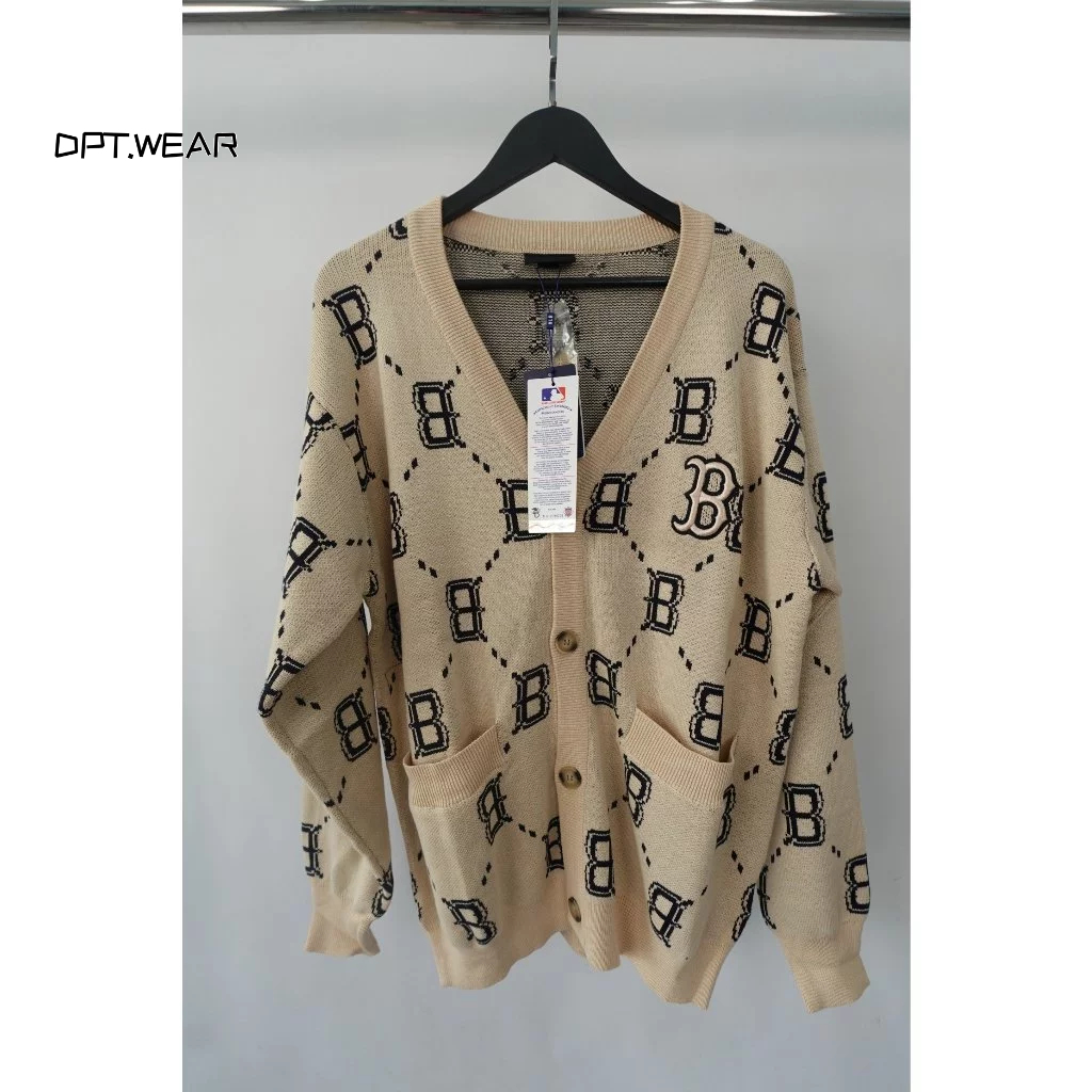 Cardigan MLB Monogram Dệt Kim Hàng Cao Cấp Dày Dặn