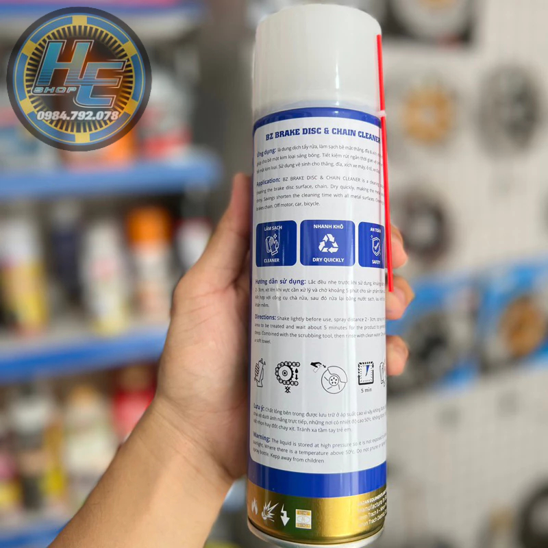 Chai Xịt Rửa Sên BZ Dung Tích 600mL