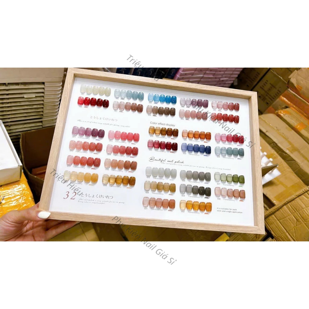 Sét sơn thạch 32 màu tặng kèm bảng màu